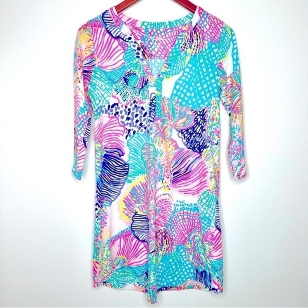 Lily Pulitzer Roar of The Seas T-shirt Dress Multicolored Size XSmall